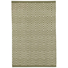 Diamond Handwoven Indoor/Outdoor Rug - Sage, 2' x 3'