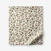 Garden Florals Premium Smooth Wrinkle-Free Sateen Flat Bed Sheet - Cream Multi, Twin/Twin XL