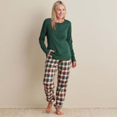 Family Flannel Women's Jogger Pants Pajama Set - Idyllwild, XXXL
