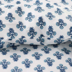 Suhana Garment Washed Cotton Percale Sham - Blue, Euro