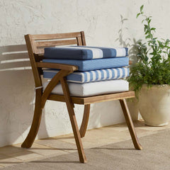 Replacement Knife Edge Chair Cushion - White, 18 in. x 18 in.