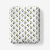 Suhana Garment Washed Cotton Percale Fitted Bed Sheet - Yellow, Full