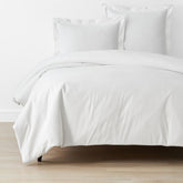 Brushed Cotton Duvet Cover - White, Full/Queen