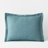 Premium Breathable Relaxed Linen Sham - Teal, Standard