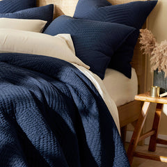 Voile Sham - Midnight Blue, King