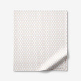 Feliciana Geo Garment Washed Cotton Percale Flat Bed Sheet - Clay, Twin/Twin XL