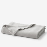 Garter Stitch Blanket - Gray, Twin/Twin XL