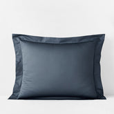 Premium Smooth Supima® Cotton Wrinkle-Free Sateen Sham - Steel Blue, Standard