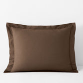Classic Cool Cotton Percale Sham - Coffee, King