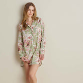 Printed Women's Nightshirt - Rose Bouquet, XS