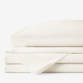 Classic Smooth Rayon Made From Bamboo Sateen Bed Sheet Set - Ivory, Full