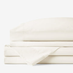 Classic Smooth Rayon Made From Bamboo Sateen Bed Sheet Set - Ivory, Queen