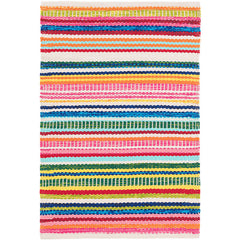 Bright Stripe Handwoven Indoor/Outdoor Rug - Multi, 2' x 3'
