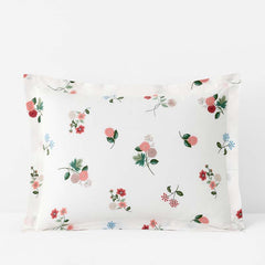 Ditsy Dahlia Classic Cool Cotton Percale Sham - Cream Multi, King