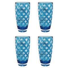 Palazzioi Tumblers, Set of 4 - Teal, Large