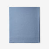 Classic Cool Cotton Percale Flat Bed Sheet - Slate Blue, Twin