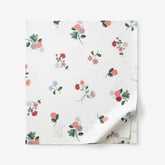 Ditsy Dahlia Classic Cool Cotton Percale Flat Bed Sheet - Cream Multi, Twin/Twin XL