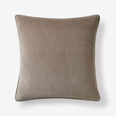 Velvet Decorative Square Pillow Cover - Taupe, 20 in. x 20 in.