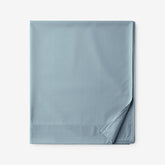 Classic Smooth Wrinkle-Free Sateen Flat Bed Sheet - Blue Shale, Queen