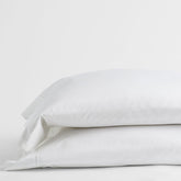 Premium Smooth Organic Cotton Sateen Pillowcase Set - White, Standard