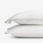 Classic Cool Organic Cotton Percale Solid Pillowcase Set - White, Standard