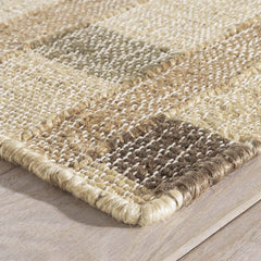 Mosaic Handwoven Jute Rug - Blue, 8' x 10'