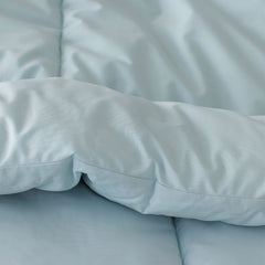 Classic Cool Cotton Percale Comforter - Pale Blue, Full