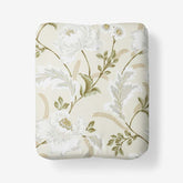 Tranquil Blossom Premium Smooth Wrinkle-Free Sateen Fitted Bed Sheet - Antique Beige, Full