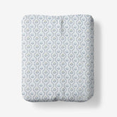 Tira Floral Classic Cool Cotton Percale Fitted Bed Sheet - Flower Green, Twin
