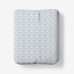 Tira Floral Classic Cool Cotton Percale Fitted Bed Sheet - Flower Green, Full