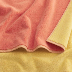 Reversible Solid Hand Towel - Coral