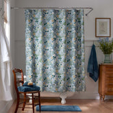 Strawberry Fields Classic Cool Cotton Percale Shower Curtain - Slate