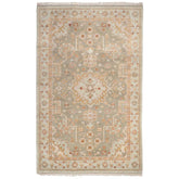 Kendra Hand Knotted Wool Rug - Olive, 5' x 8'