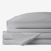 Classic Smooth Rayon Made From Bamboo Sateen Bed Sheet Set - Pebble Gray, Twin XL