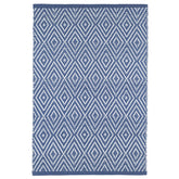 Diamond Handwoven Indoor/Outdoor Rug - Denim, 6' x 9'