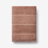 Textured Stripe Bath Towel - Dusted Clay