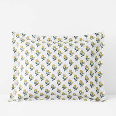 Suhana Garment Washed Cotton Percale Sham - Yellow, King