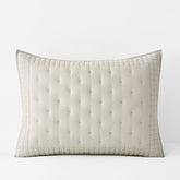 Pintuck Quilted Sham - Oatmeal, King