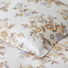 Primrose Bloom Premium Smooth Wrinkle-Free Sateen Sham - Beige Multi, Euro