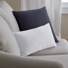 Texture Decorative Lumbar Pillow Cover - Denim Indigo, 12 in. x 21 in.