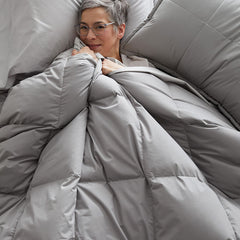 Quilted Sham - Light Gray, Standard