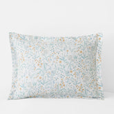 Clemencia Classic Cool Cotton Percale Sham - Mini Floral Pale Blue, Standard