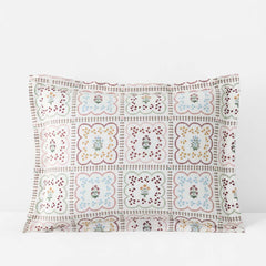 Lottie Classic Cool Cotton Percale Sham - Ivory Multi, Standard