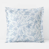 Whisper Fleur Premium Smooth Wrinkle-Free Sateen Sham - Blue Mist, Euro
