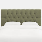 Park Tufted Textured Linen Headboard - Laurel, Twin