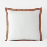 Solid Border Classic Cool Cotton Percale Sham - Clay, Euro