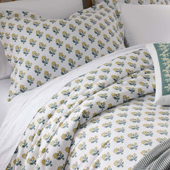 Suhana Garment Washed Cotton Percale Sham - Yellow, King