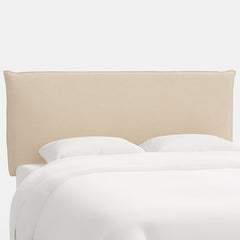 Sutton Velvet Headboard - Pearl, King