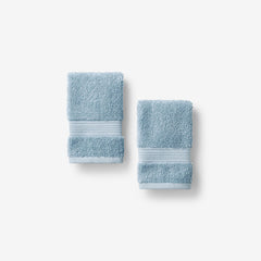 Regal Egyptian Cotton Washcloths, Set of 2 - Blue Sky