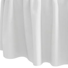 Velvet Ruffle Ottoman - White